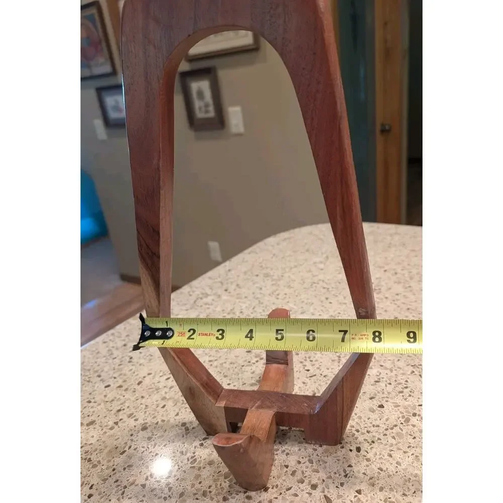 West Elm Mid Century Wood Lantern With Glass Candle Holder 15